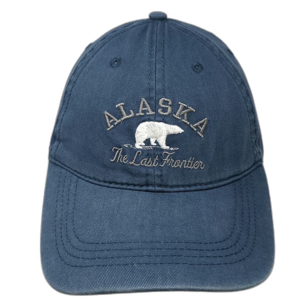Prairie Mountain Baseball Cap Blue One Size Alaska Polar Bear Hat Slideback
